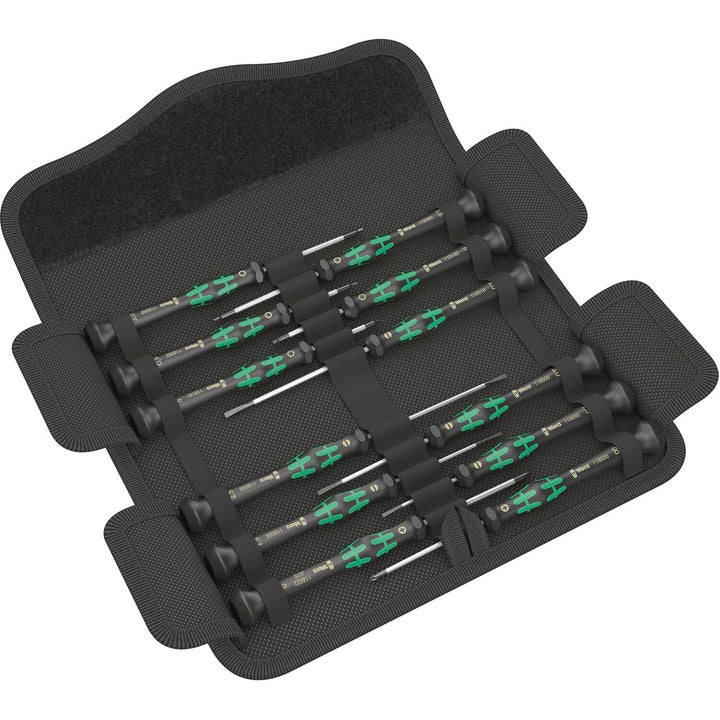 Wera Kraftform Micro Elektroniker Schraubendrehersatz, 12-teilig, Mehrfarbig, 05073675001 Set, Set