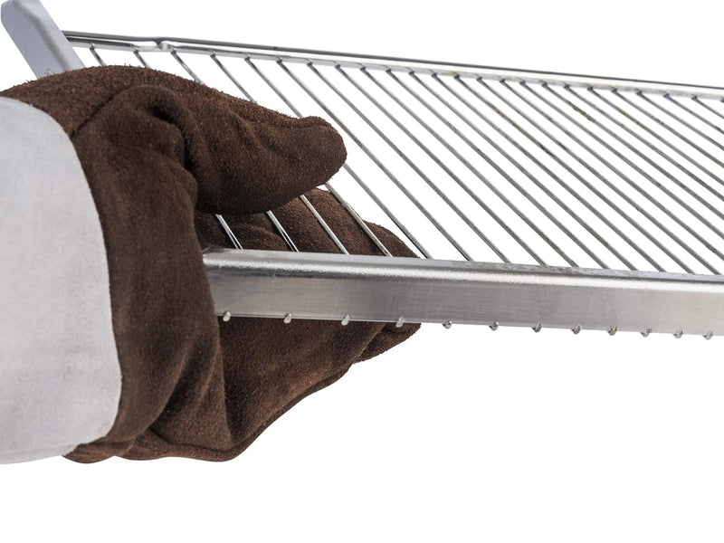 APS Backhandschuhe, Grillhandschuhe, Ofenhandschuhe, extrem hitzebeständig bis 250°C, Leder, Einheit