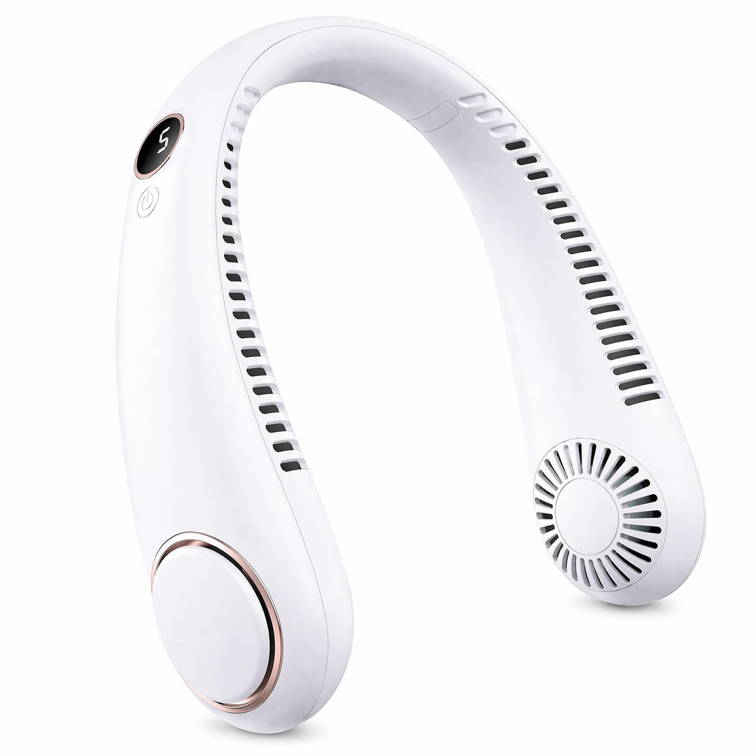CNMTCCO Tragbarer Nackenventilator Hals Ventilator Mini USB Nackenventilator mit Kühlung, 5 Geschwin