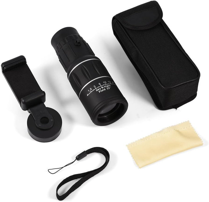 Diyeeni HD Handy Kamera Lens 16X52 Monocular Telescope, Einstellbarer Teleobjektiv Zoom Wasserdicht,