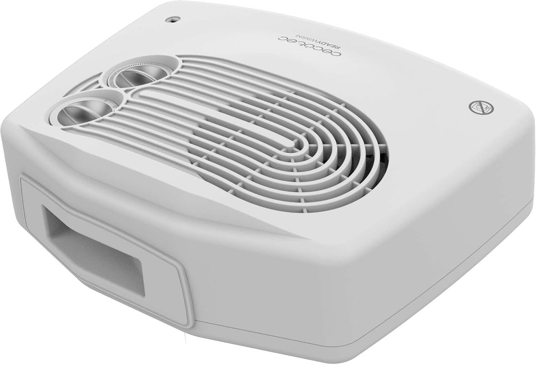 Cecotec Elektrischer Heizlüfter – Thermoventilator – ReadyWarm 3000 Horizon White. 3000 W, 2 Leistun