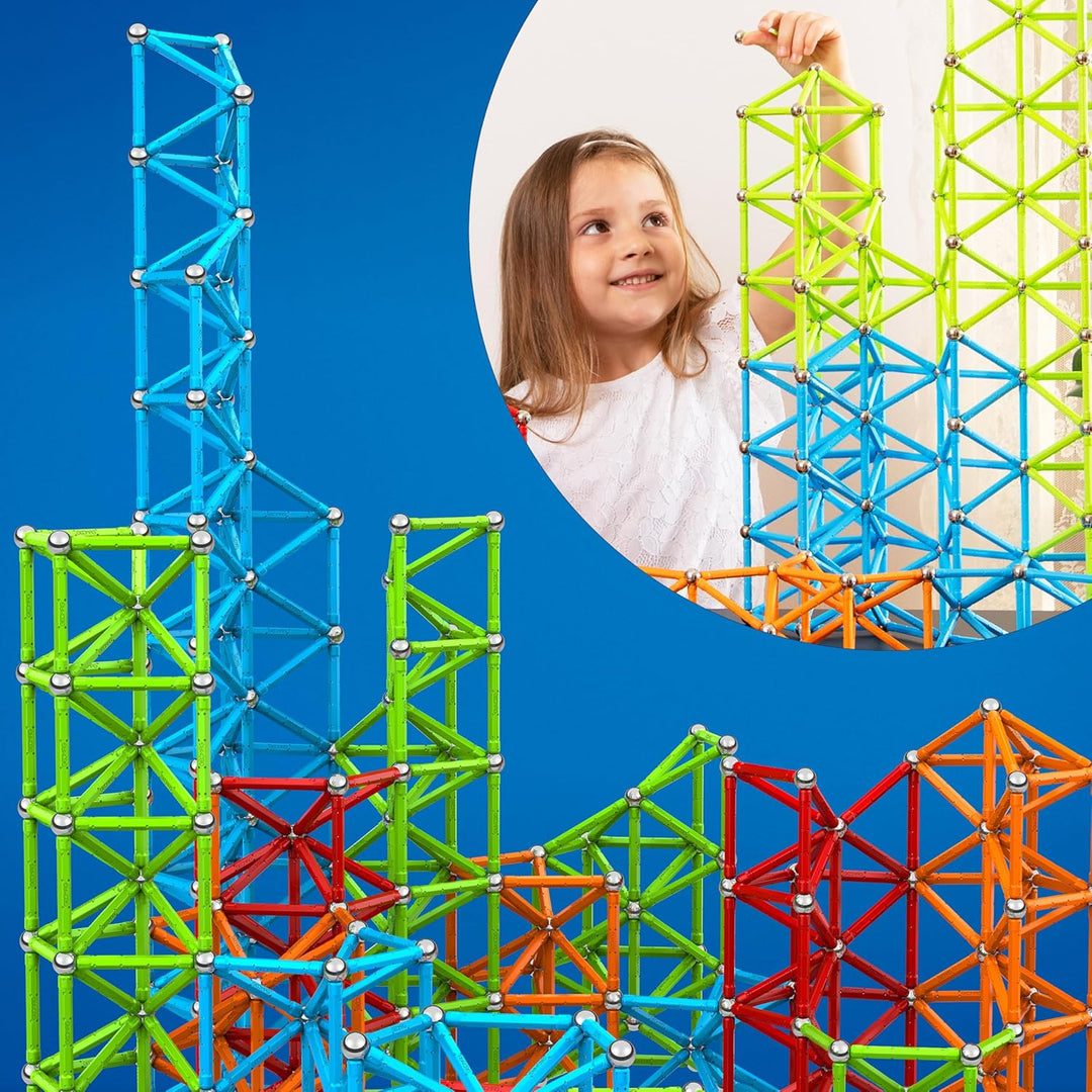 Geomag 126 - Magicube Free Building 16 Magnetwürfel für Konstruktionen, Baukasten Lernspielzeug 16 C