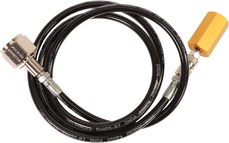 WELDINGER Adapter-Hochdruckschlauch 2,5 m geeignet für Wassersprudler Soda Stream Duo
