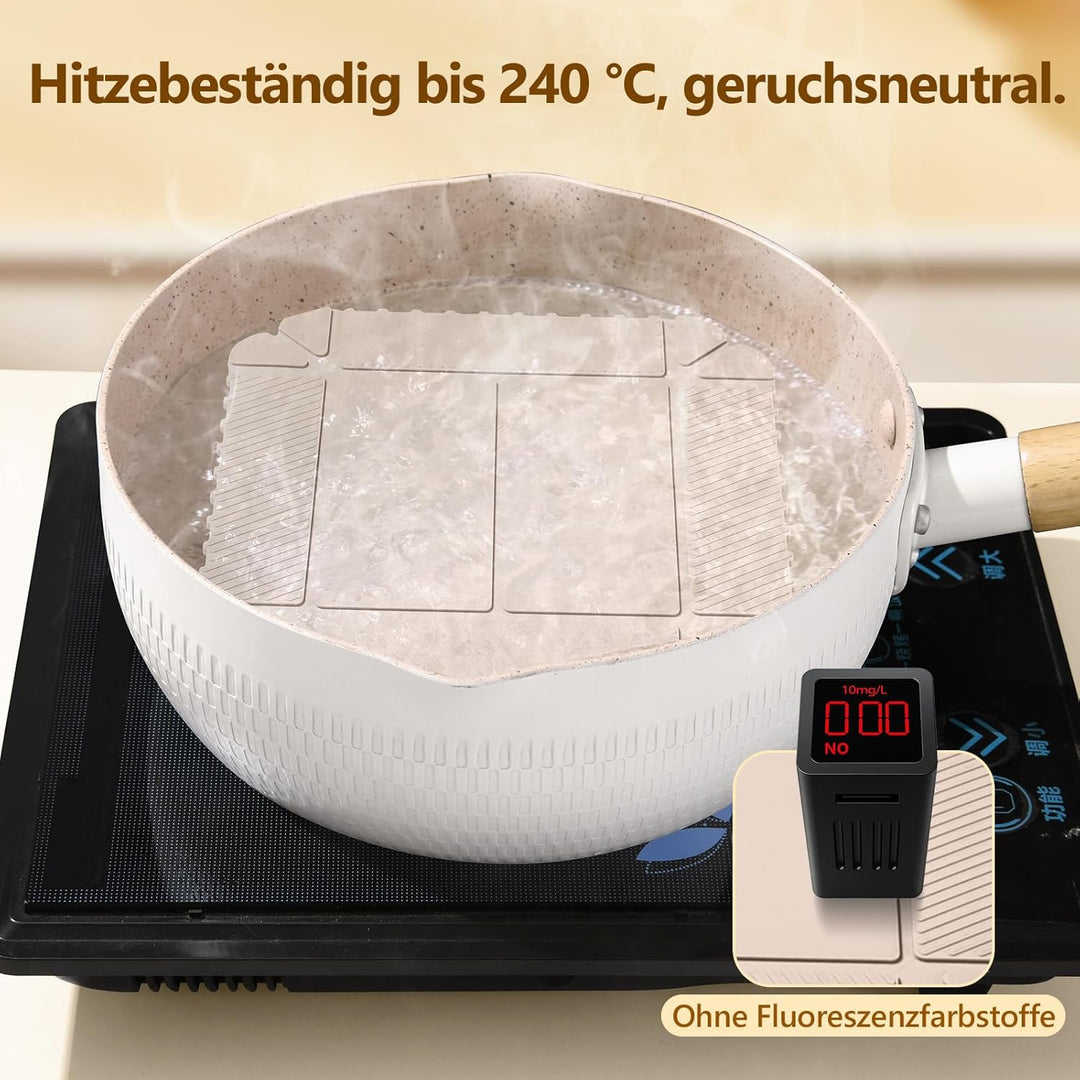 Magnetische Silikon Topfuntersetzer, 3er Set Klappbarer Hitzebeständig Untersetzer (240°C), Magnetis