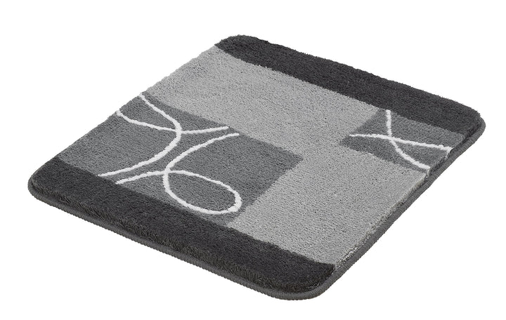 Kleine Wolke Badteppich Curly grau 55 x 65 cm 55 x 65 cm Grau, 55 x 65 cm Grau