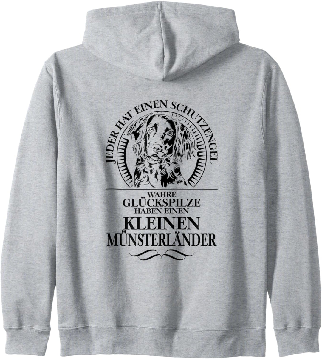 Kleiner Münsterländer Schutzengel Hund Hunde Hundespruch Kapuzenjacke