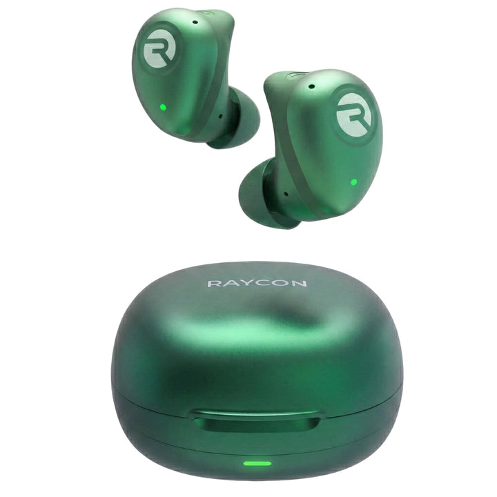 Raycon Fitness True Wireless Bluetooth-Ohrhörer mit eingebautem Mikrofon 54 Stunden Akku IPX 7 wasse