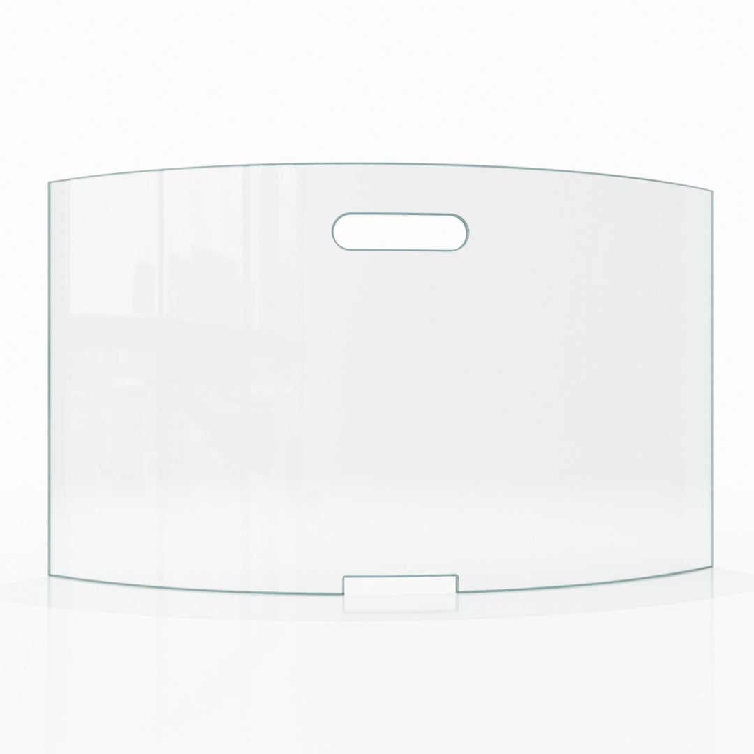 BIJON Kaminschutzgitter aus Spezial-Sicherheitsglas, Hitzeschutz Funkenschuztgitter, Ofenschutzgitte