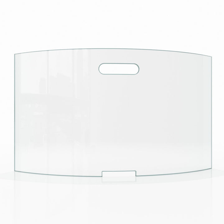 BIJON Kaminschutzgitter aus Spezial-Sicherheitsglas, Hitzeschutz Funkenschuztgitter, Ofenschutzgitte