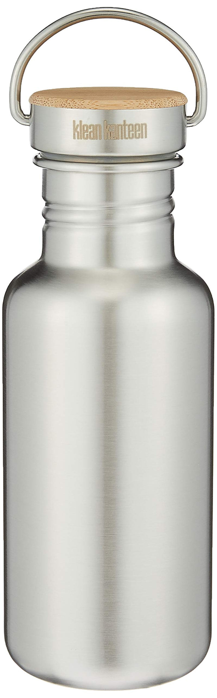 Klean Kanteen Reflect Trinkflasche mit Stainless Unibody Bamboo Cap Brushed Stainless 800ml/27oz, 80