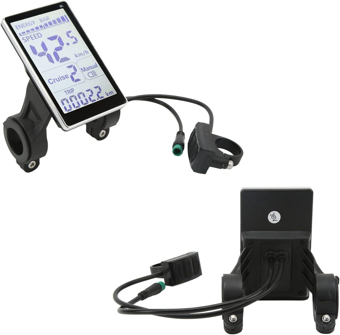 ciciglow LCD Display, 5 Pin 24V 36V 48V 60V E Scooter M5 LCD Panel Messgerät Bildschirm Wasserdicht