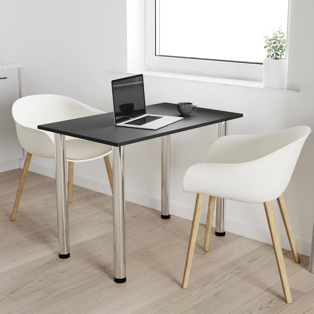 mikon 70x40 | Esszimmertisch - Esstisch - Tisch mit Chrombeinen - Küchentisch - Bürotisch | ANTHRAZI