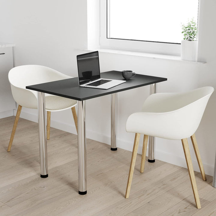 mikon 70x40 | Esszimmertisch - Esstisch - Tisch mit Chrombeinen - Küchentisch - Bürotisch | ANTHRAZI