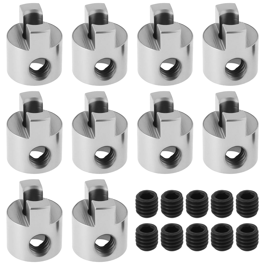 10 Stück RC Boot Edelstahl Antriebsklauen Propelleradaptersatz für RC-Bootswelle 5mm, 5mm