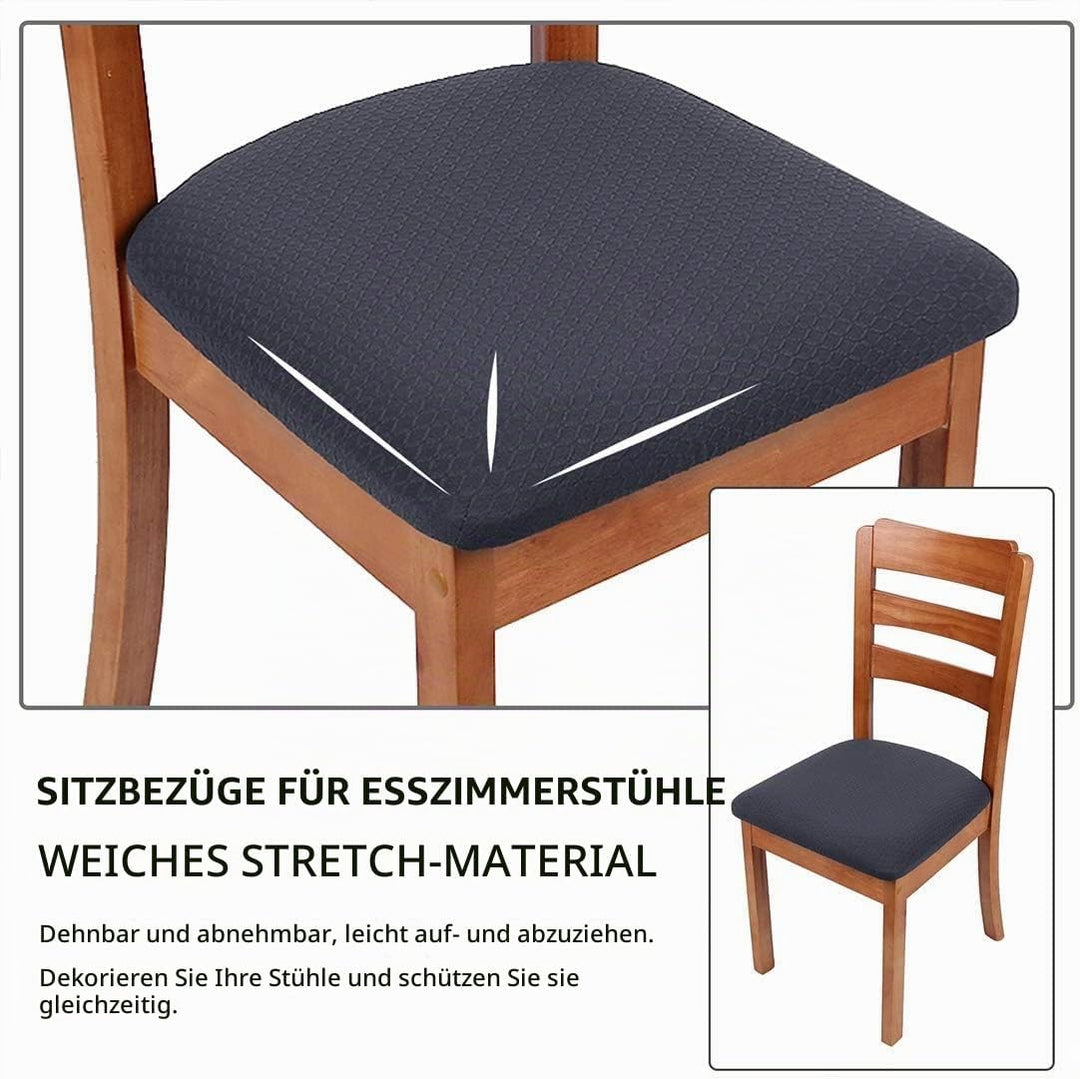 Homaxy Stretch Spandex Jacquard Esszimmerstuhl Sitzbezüge, herausnehmbarer waschbarer Anti-Staub Ess