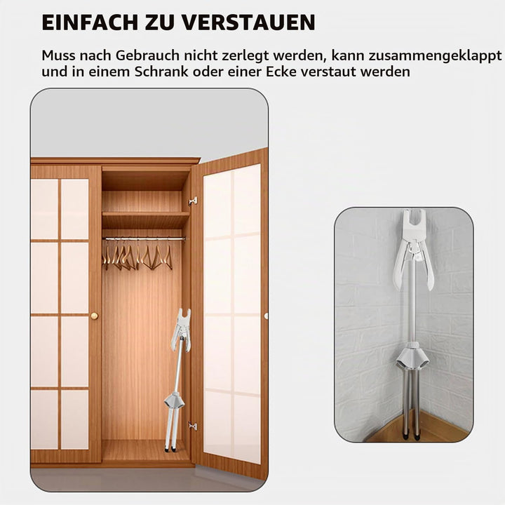 Kleiderbügel für Dampfglätter, 360° Drehbarer Dampfglätter Klappbarer, 84-160 cm Höhenverstellbarer