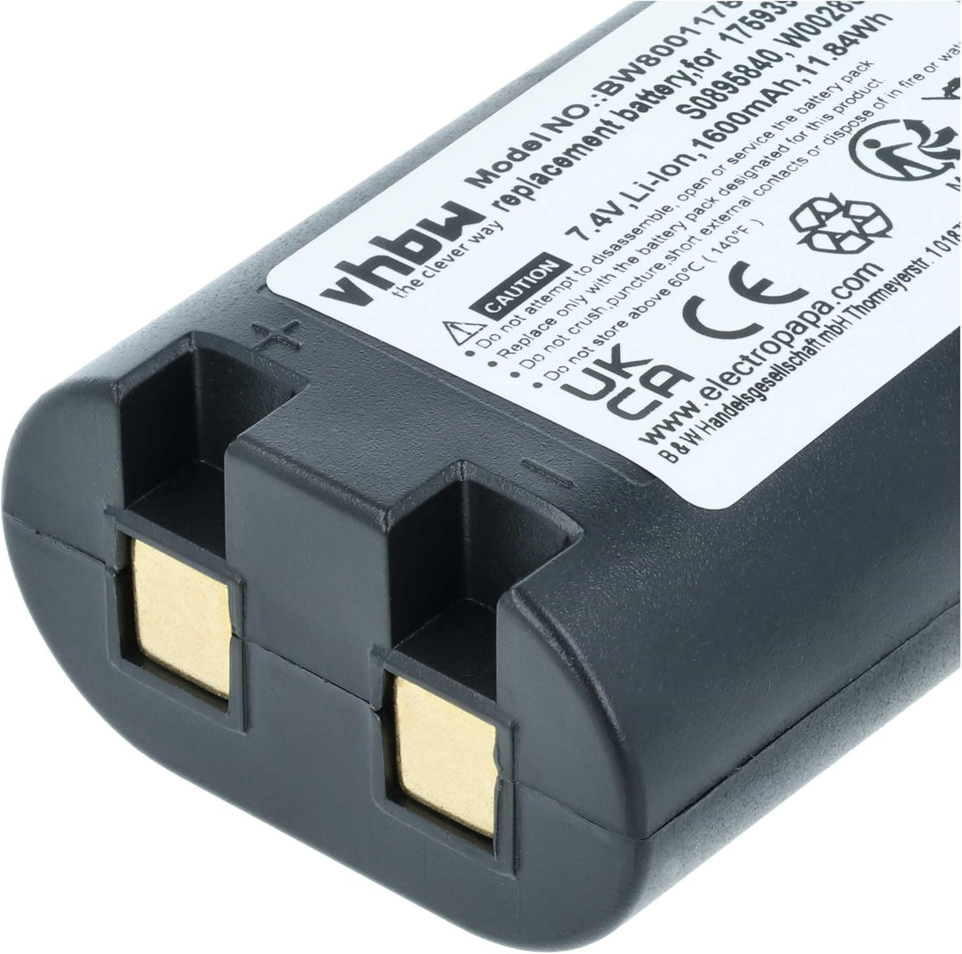 vhbw 2X Akku Ersatz für Dymo W002856, 1759398, S0895840 für Drucker Kopierer Scanner Etiketten-Druck