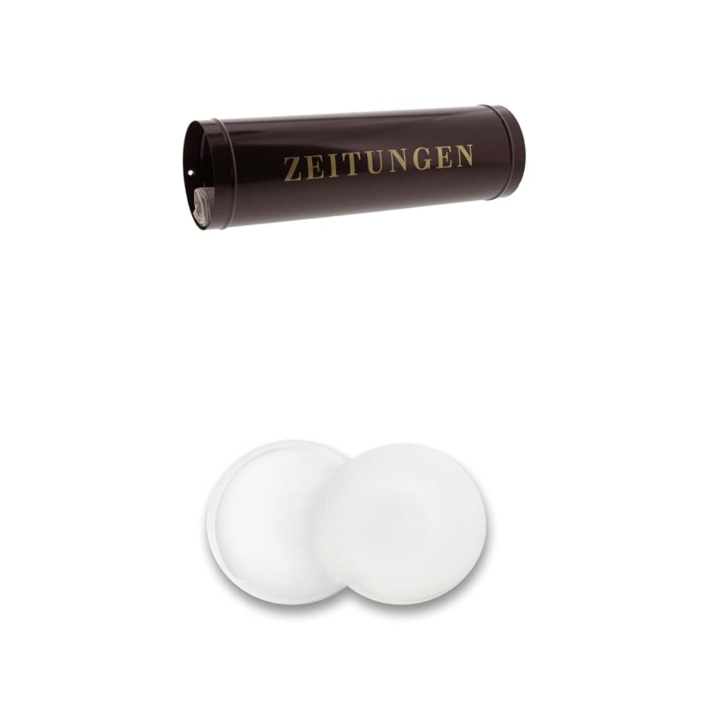 Burg-Wächter Zeitungsrolle mit Kunststoffabdeckung, Briefkastenergänzung, 800 BR, Braun + Seitendeck