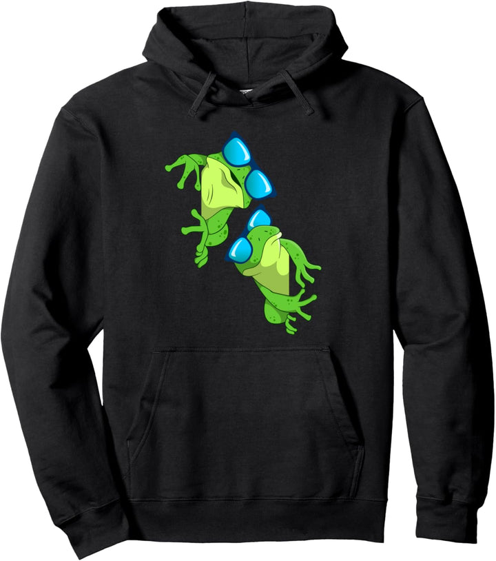 Frösche mit Sonnenbrille - Lustiges Frosch Pullover Hoodie