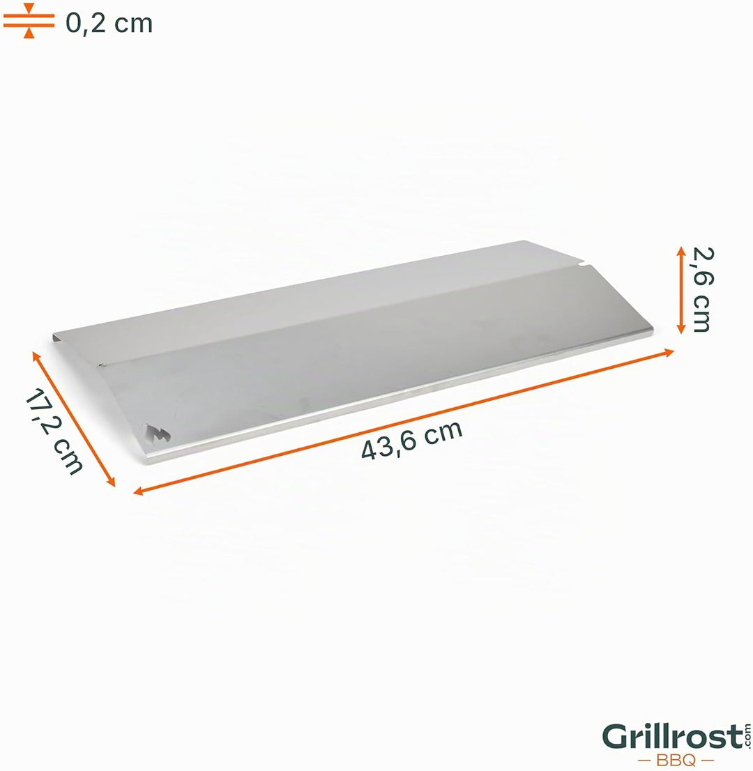 Grillrost.com Das Original Edelstahl Aromaschiene für Enders - Brennerabdeckung für Monroe 3 ohne Si
