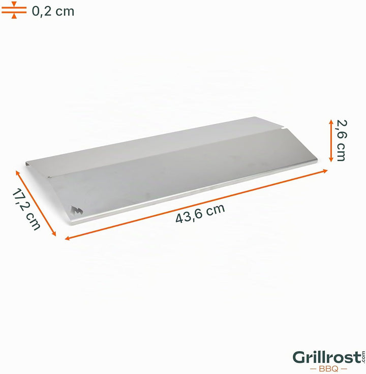 Grillrost.com Das Original Edelstahl Aromaschiene für Enders - Brennerabdeckung für Monroe 3 ohne Si