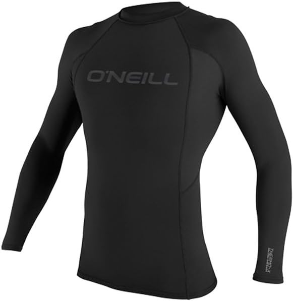 O';Neill Thermo-X Langarm - Mannschaft Top Schwarz - Easy Stretch Schnell Dry - Wasserabweisung, Ger