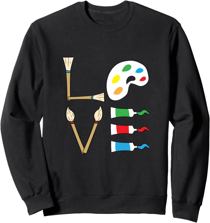 Künstler Malerei Zeichnung Zeichnung Aquarell Malerei Sweatshirt