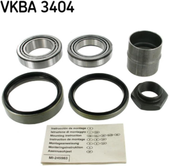 SKF Radlagersatz Radlager Set Vorne | VKBA 3404 | Für 100