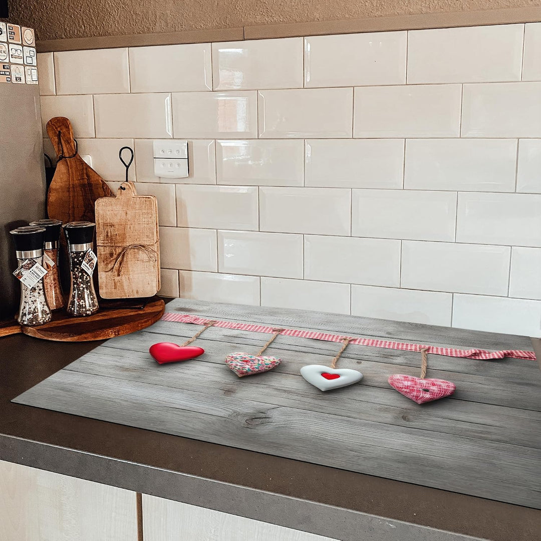 KitchenYeah© Herdabdeckplatte Einteilig Ceranfeld Abdeckplatte für | 85x52 cm - Induktionsschutz Cer
