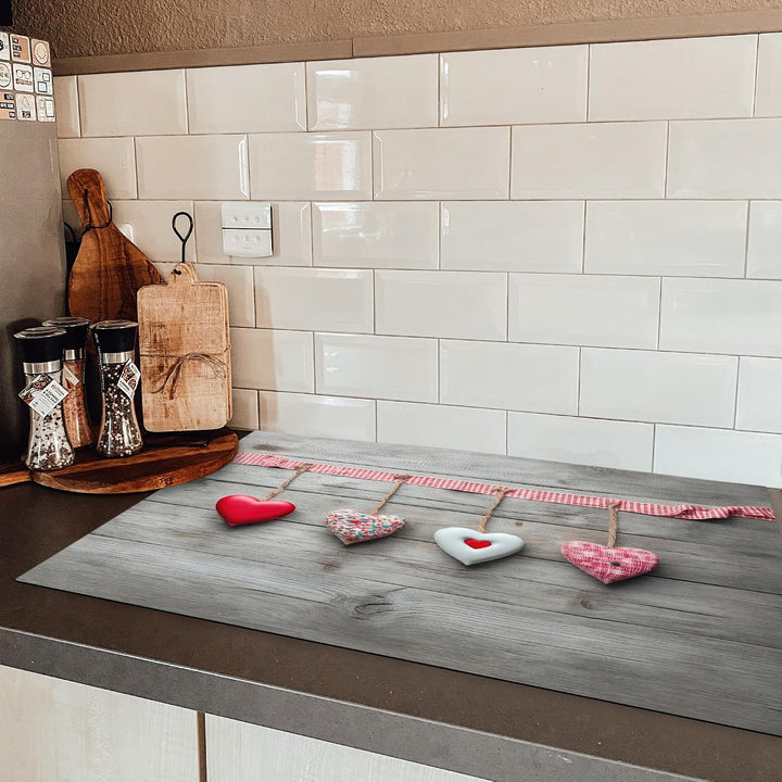 KitchenYeah© Herdabdeckplatte Einteilig Ceranfeld Abdeckplatte für | 85x52 cm - Induktionsschutz Cer