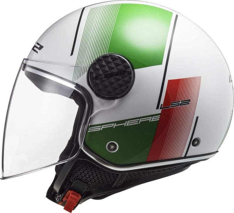 LS2, jethelm motorrad Sphere lux Firm white green red, S S white red green, S white red green