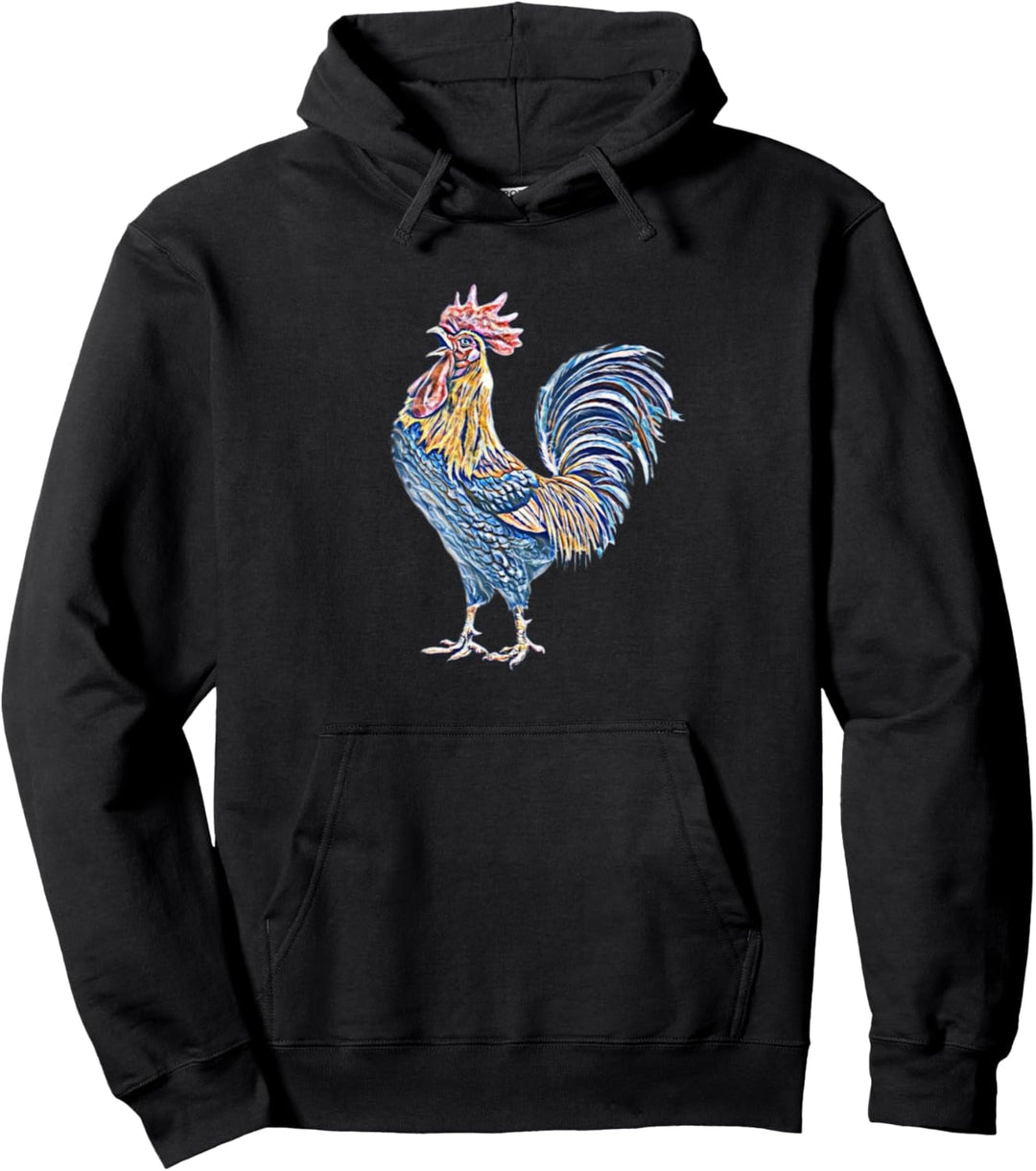 Hahn Huhn Landwirt Motiv Nutztiere Bauernhof Tiere Hühner Pullover Hoodie