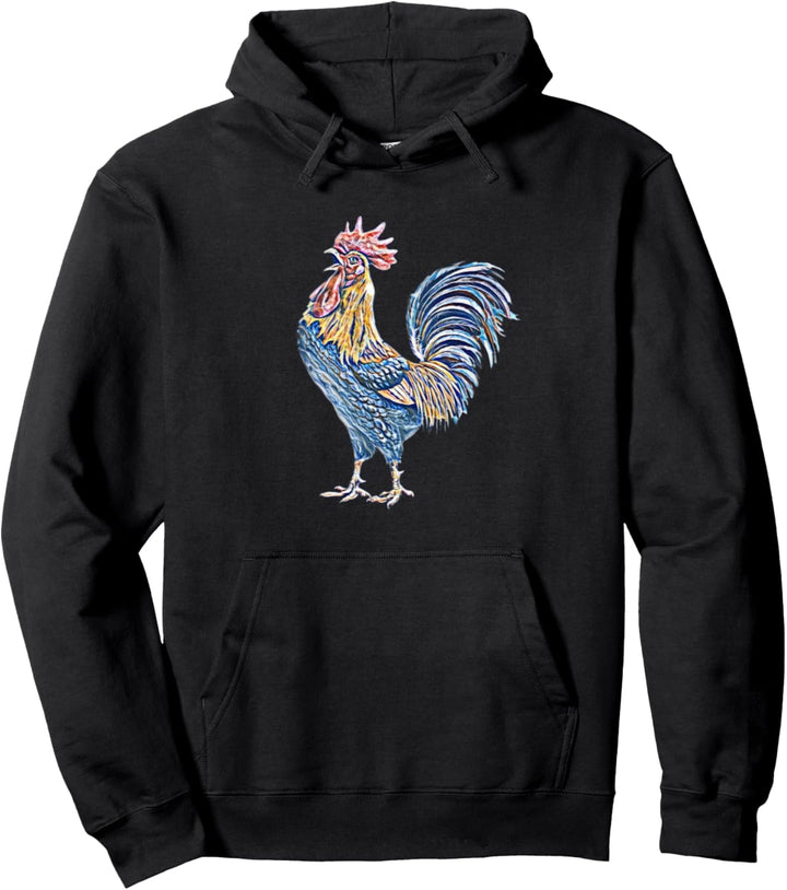 Hahn Huhn Landwirt Motiv Nutztiere Bauernhof Tiere Hühner Pullover Hoodie