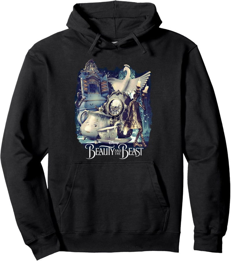 Disney Beauty And The Beast Character Group Portrait Pullover Hoodie