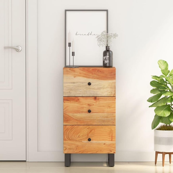 vidaXL Sideboard, Highboard mit 3 Schubladen, Kommode Beistellschrank mit Eisenbeinen, Wohnzimmersch