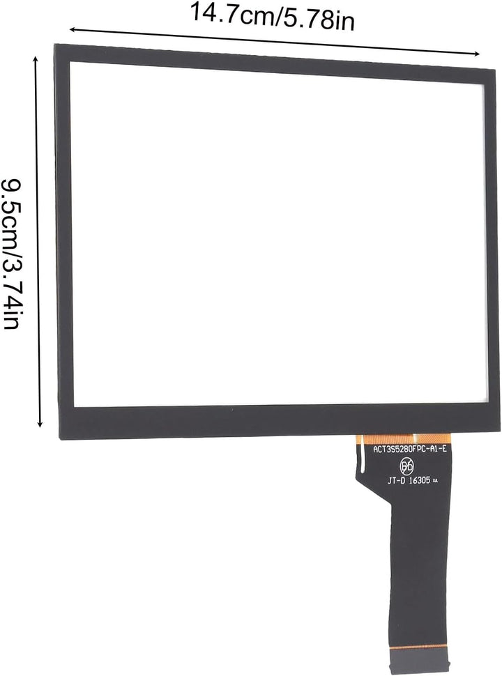 Touchscreen Glass, LCD Display Media Screen Digitizer TDO-WVGA0633F00039 Replacement for MIB Passat