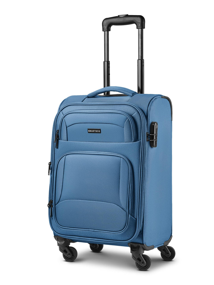 Smartbox Weichgepäck Kabinen-Koffer für Damen &amp; Herren | Kleiner Cabin-Trolley 36 x 23 x 55 cm | 4 R