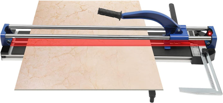 Manuelle Fliesenschneidmaschine mit Transportgriff und Laufräder 800mm Fliesenschneider Doppelschien