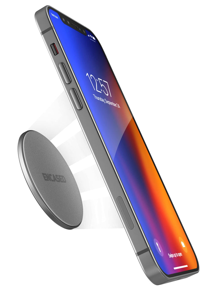 Encased Selbstklebende iPhone-Halterung, kompatibel mit MagSafe-Halterung (Ultra Slim 0,4 cm) Sicher