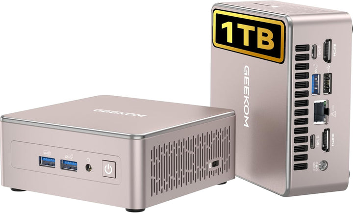 GEEKOM Mini PC A5 2025 Edition mit AMD Ryzen 5 7430U,16GB RAM 1TB SSD, Windows 11 Pro, Ultra-leiser