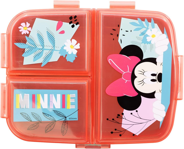 Stor BROTDOSE MIT MEHREREN FÄCHERN XL | MINNIE MOUSE MOUSE BEING MORE MINNIE MOUSE, Rosa