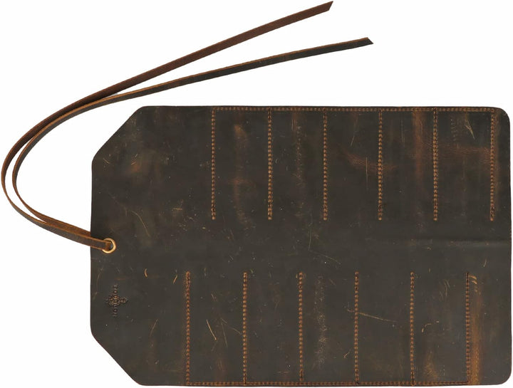 Tourbn Tourbon T-OT745LE Leder-Werkzeugtasche, 10 Taschen, für Holzbearbeitung, Schnitzerei, DIY, Ha