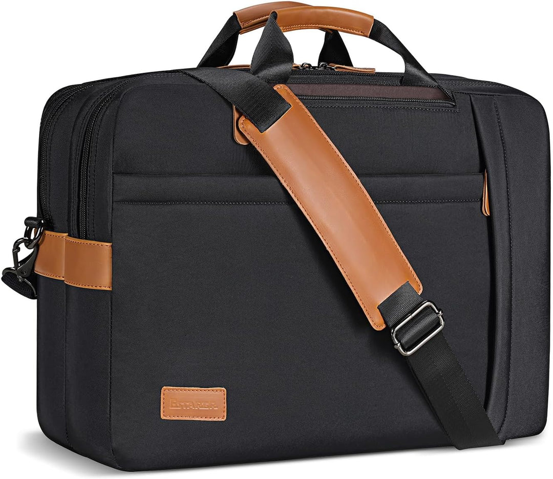 ESTARER Umwandelbar Rucksack Laptoptasche Umhängetasche Herren 17/17,3 Zoll Multifunktions Nylon Tas