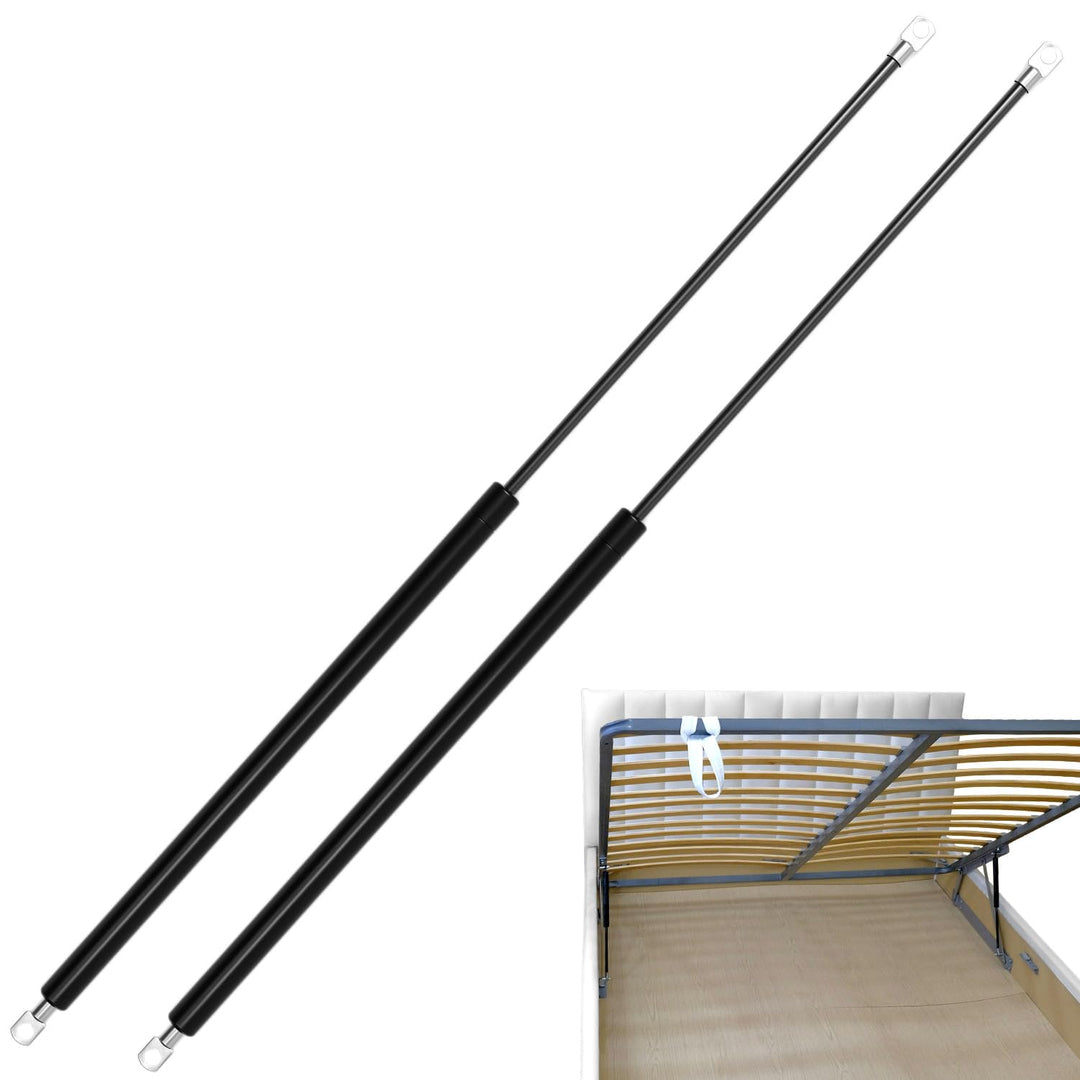 QWORK® 2er Set Gasdruckfedern 700mm 250N – Gasfeder mit Ösenköpfen 8mm für Wohnmobil-Bett, Werkzeugk