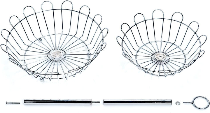 Zeller Obstschale, Metall, Silber, 26 x 29 x 35 cm, 27302