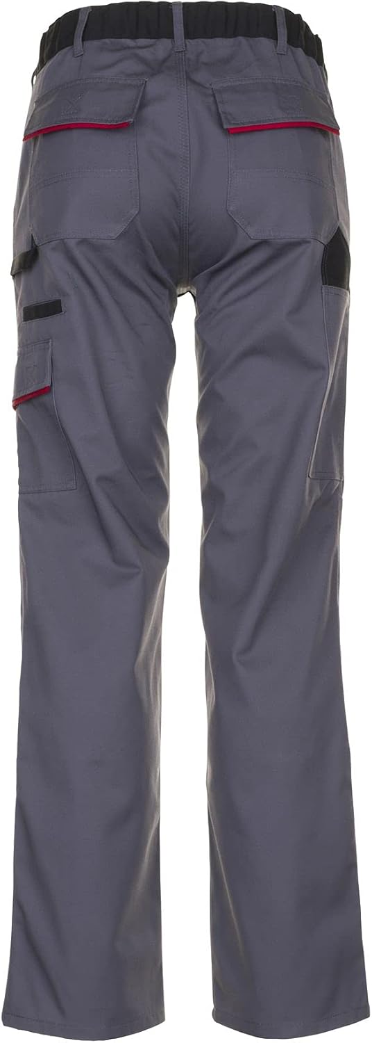 Planam 2322067 Highline Bundhose, Schiefer/Schwarz/Rot, Grösse 67