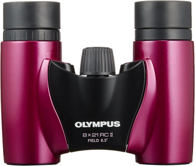 Olympus 8x21 RC II Fernglas mit Tasche Magenta, magenta