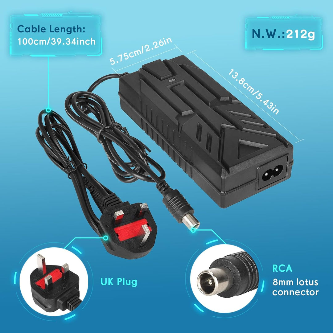 Ladegeräte für Scooter，42V 2A E Scooter Ladegeräte für Xiaomi M365,Pro,Pro 2,Mi 3,1s,Mi 4, 4 Lite, 5