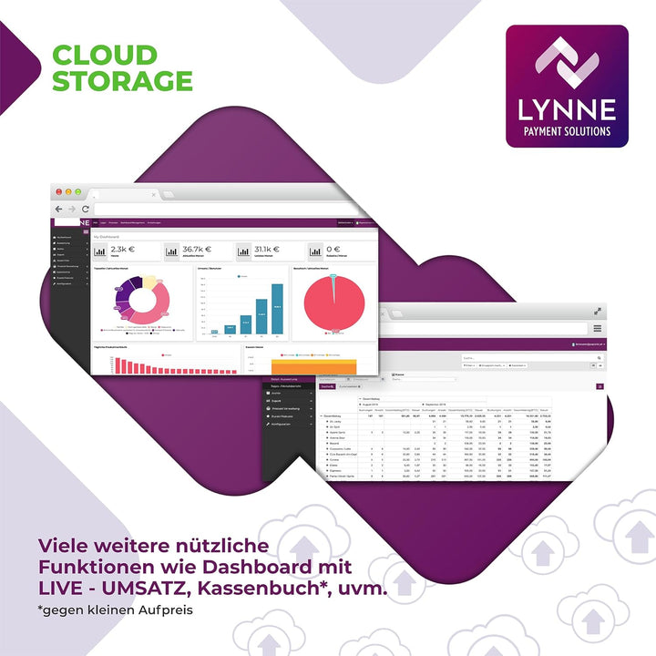 Registrierkasse TSE ready - Kassensystem mit Kartenterminal (POS) und Bondrucker - Kasse mit Kartenz