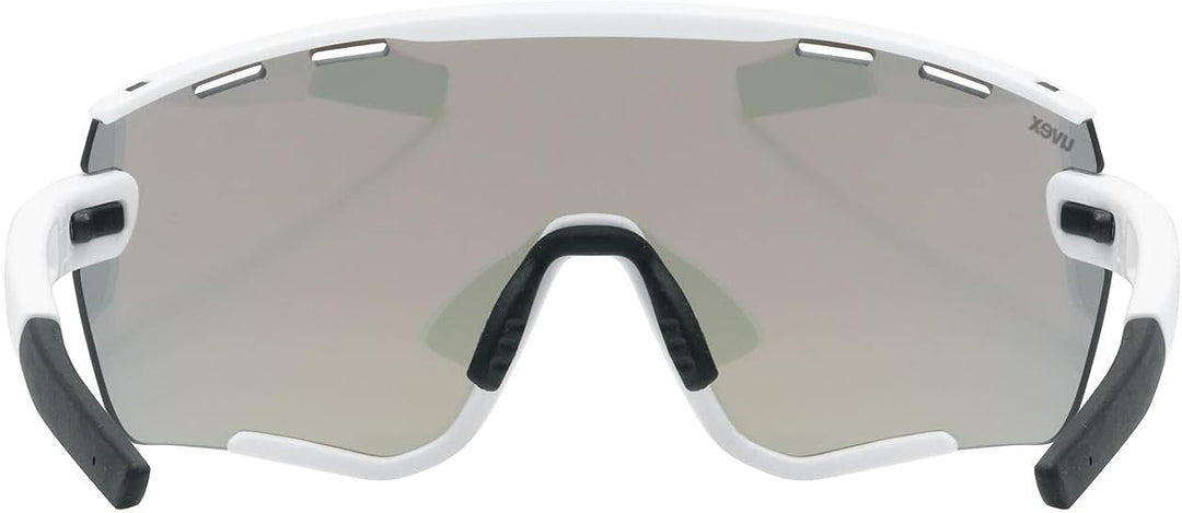 uvex Unisex Sportstyle 236 S Set Sportbrille (1er Pack) Einheitsgrösse white mat/red, Einheitsgr